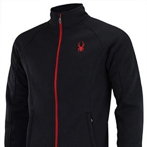 Spyder Black-Red Steller Bonded Fleece